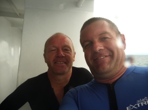 With my dive buddy for the trip, Tony Ryan, from the UK.